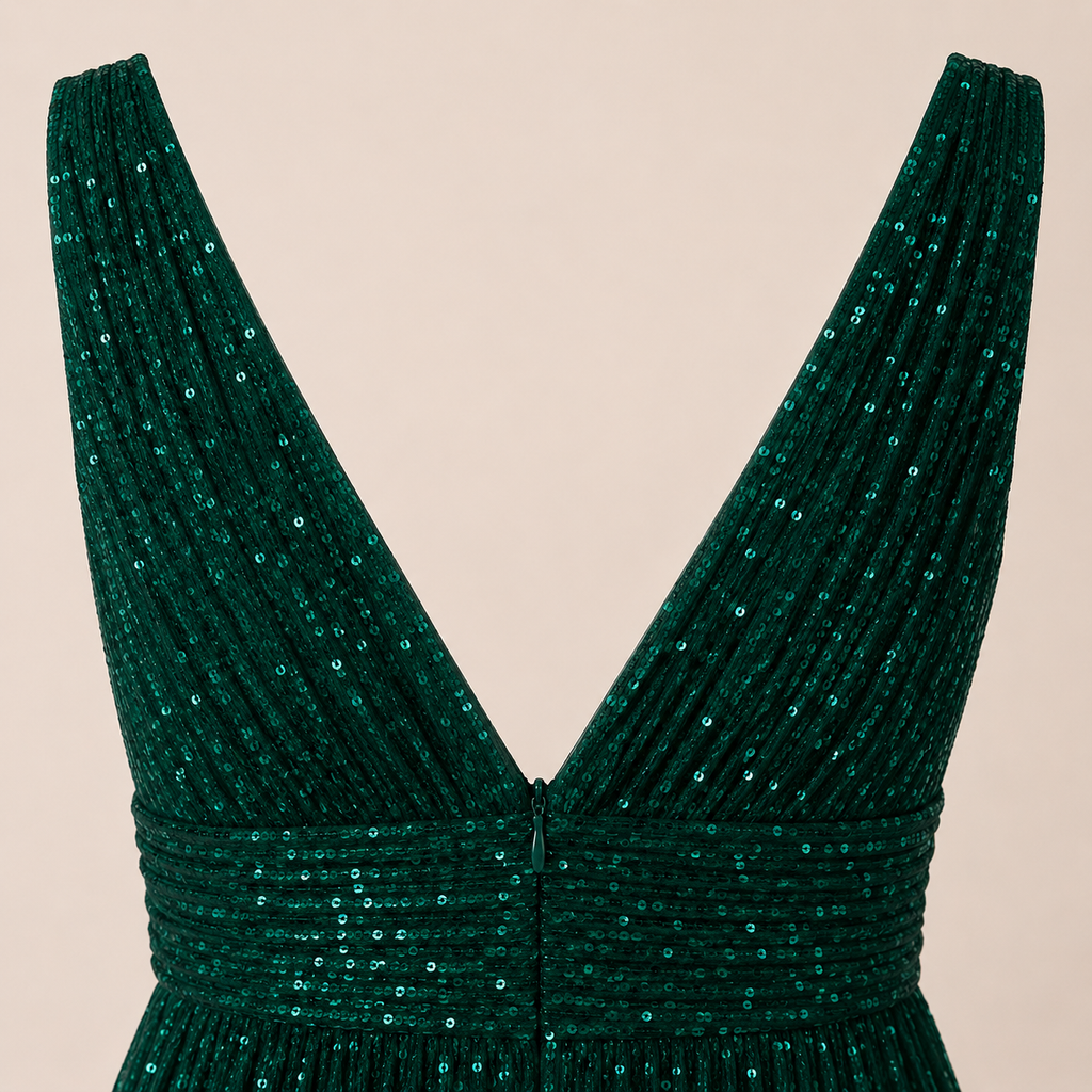 Vestido Longo de Luxo | Aurora Esmeralda