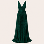 Vestido Longo de Luxo | Aurora Esmeralda