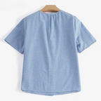 Blusa Manga Curta Xadrez Loma