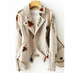 Jaqueta Couro Floral Lesi