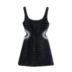Vestido Curto Tweed Izza