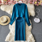 Conjunto Vestido Midi & Tricot Sant
